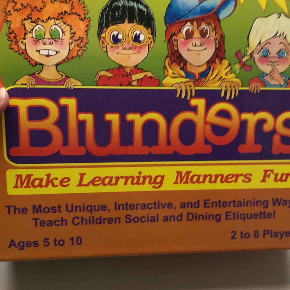 New Children’s Board Game Blunders Manners Game For Kids Ages 5-10